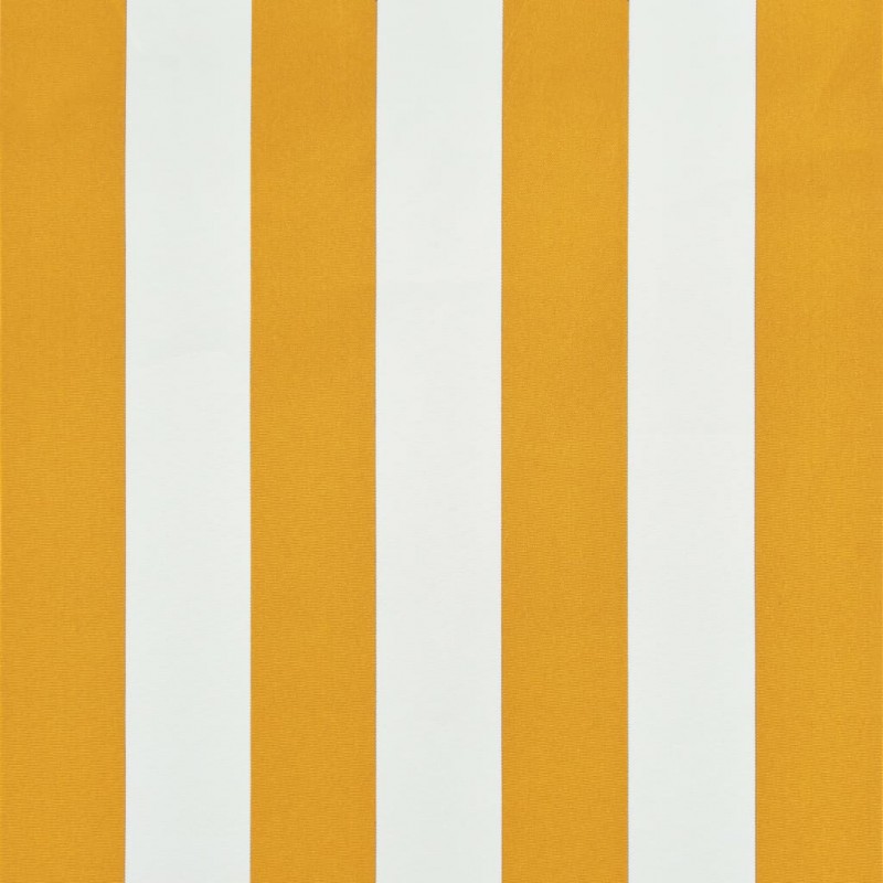 Τέντα Συρόμενη Κίτρινο / Λευκό 300 x 150 εκ.