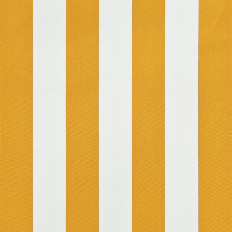 Τέντα Συρόμενη Κίτρινο / Λευκό 350 x 150 εκ.