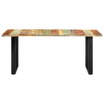 Τραπέζι από μασίφ ανακυκλωμένο ξύλο και ατσάλι 180x90x76 εκ