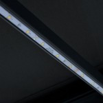 Τέντα Συρόμενη Χειροκίνητη με LED Ανθρακί 300 x 250 εκ.