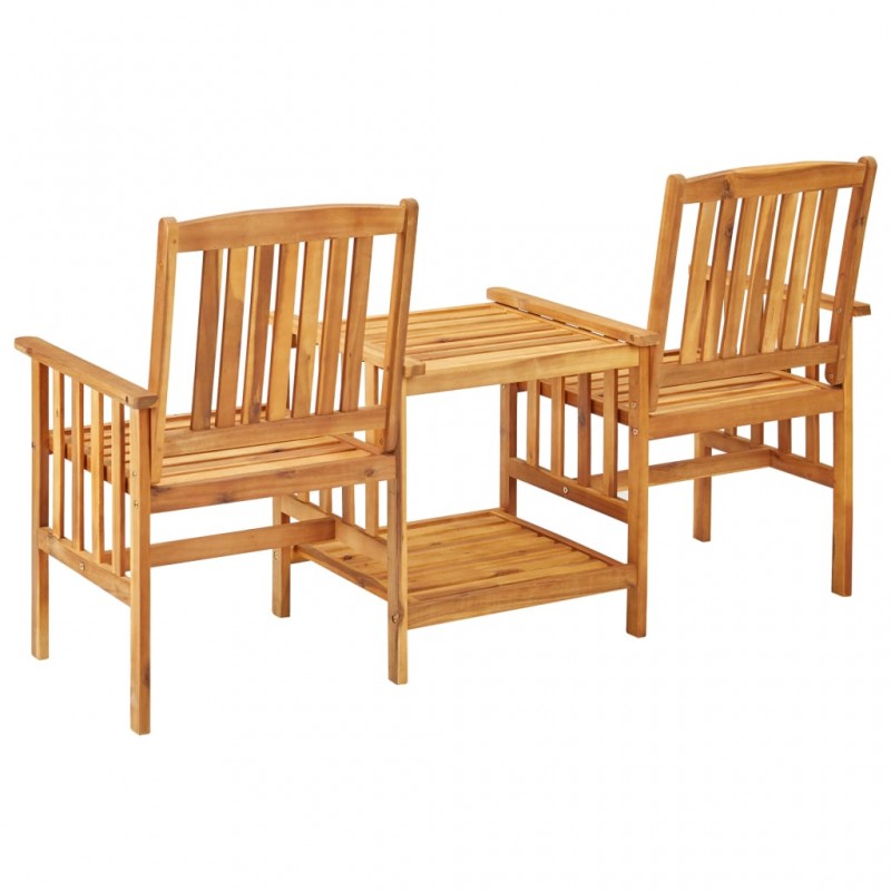 Καρέκλες Κήπου με Τραπέζι 159 x 61 x 92 εκ. Μασίφ Ξύλο Ακακία&sigm