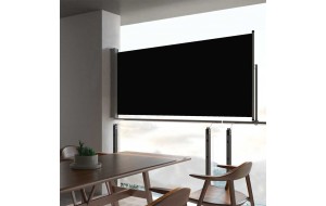 Σκίαστρο Πλαϊνό Συρόμενο Βεράντας Μαύρο 60 x 300 εκ.