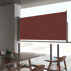Σκίαστρο Πλαϊνό Συρόμενο Βεράντας Καφέ 60 x 300 εκ.