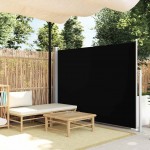 Σκίαστρο Πλαϊνό Συρόμενο Βεράντας Μαύρο 170 x 300 εκ.