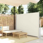 Σκίαστρο Πλαϊνό Συρόμενο Βεράντας Κρεμ 170 x 300 εκ.