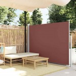 Σκίαστρο Πλαϊνό Συρόμενο Βεράντας Καφέ 170 x 300 εκ.