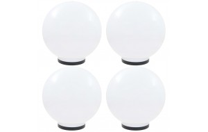 Φωτιστικά Μπάλα LED 4 τεμ. Σφαιρικά 40 εκ. Ακρυλικά (PMMA)