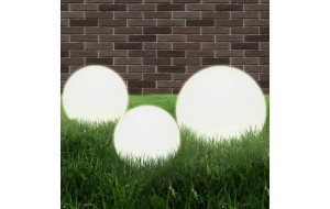 Φωτιστικά Μπάλα LED 6 τεμ Σφαιρικά 20/30/40 εκ. Ακρυλικά (PMMA)
