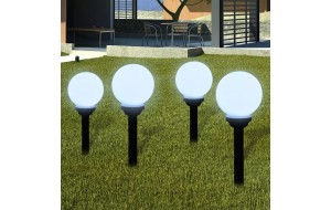 Ηλιακοί γλόμποι με LED για διαδρόμους κήπου