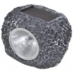 Ηλιακό φωτιστικό LED σποτ σε σχήμα πέτρας σετ 12 τεμαχίων