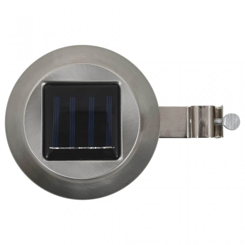 Φωτιστικά Εξωτερικού Χώρου Ηλιακά 6 τεμ. LED Στρογγυλά Λευκά