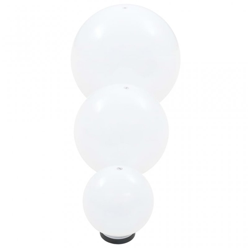 Φωτιστικά Μπάλα LED 3 τεμ Σφαιρικά 20/30/40 εκ. Ακρυλικά (PMMA)