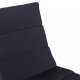 Ξαπλώστρα μαύρη με μαξιλάρι από συνθετικό ρατάν