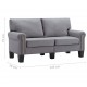 Διθέσιος καναπές σε ανοιχτό γκρι χρώμα υφασμάτινος | Echo Deco