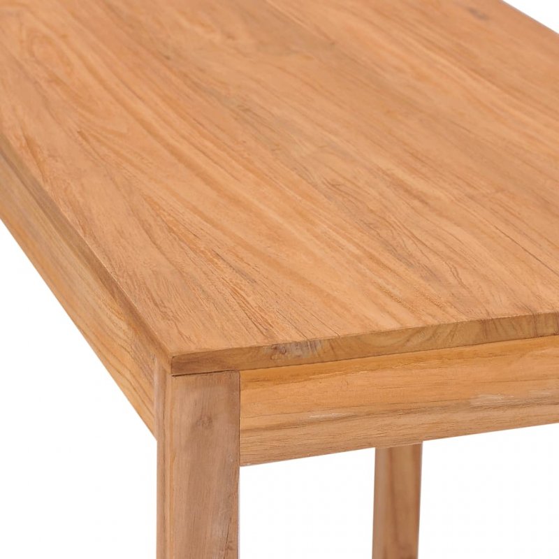 Τραπέζι μπαρ κήπου από μασίφ ξύλο teak 110x60x105 εκ