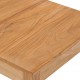 Τραπέζι μπαρ κήπου από μασίφ ξύλο teak 60x60x105 εκ