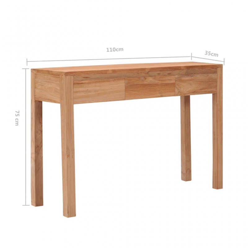 Τραπέζι κονσόλα από μασίφ ξύλο teak 110x35x75 εκ | Echo Deco