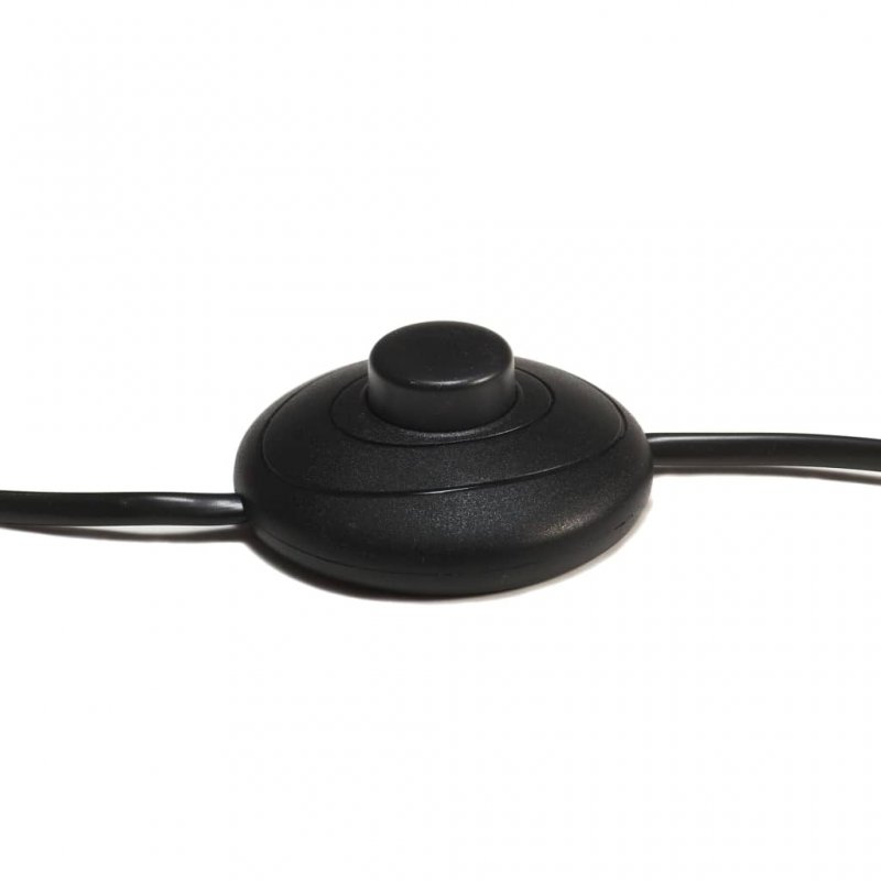 Φωτιστικό δαπέδου ρυθμιζόμενο σε ύψος με τρίποδο από ξύλο teak σε μελί χρώμα και μαύρο καπέλο